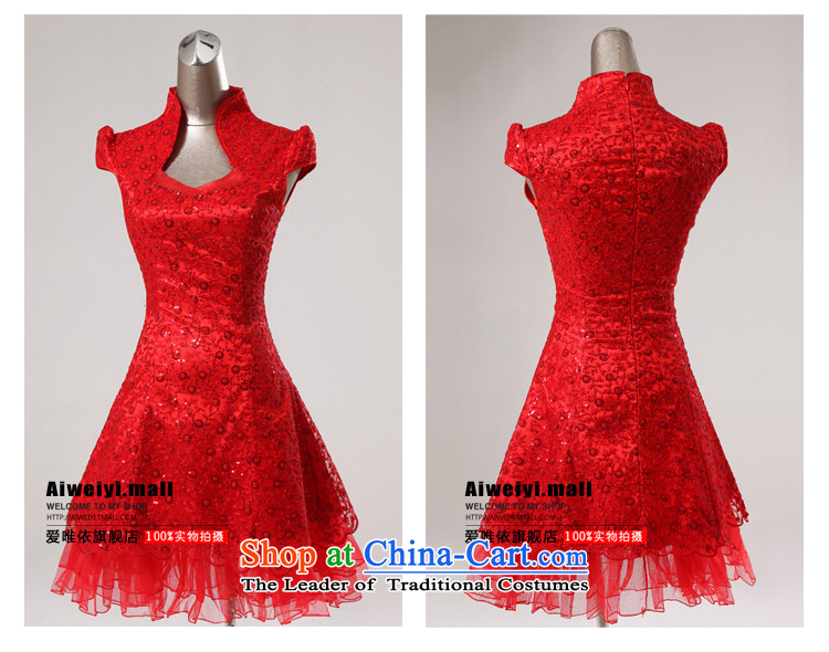Honeymoon bride 2015 new bride short of Qipao summer improved qipao bows Services Red Sau San qipao summer RED M picture, prices, brand platters! The elections are supplied in the national character of distribution, so action, buy now enjoy more preferential! As soon as possible.