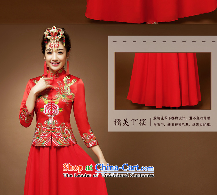 The privilege of serving-leung 2015 new red bride wedding wedding dress up of Chinese 7 cuff qipao bows services red S picture, prices, brand platters! The elections are supplied in the national character of distribution, so action, buy now enjoy more preferential! As soon as possible.