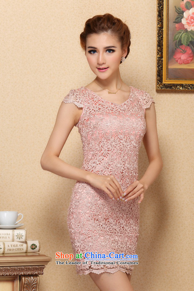 Dan smoke summer female new stylish Western qipao water-soluble lace improved cheongsam dress engraving sexy dresses qipao U for XL Photo, prices, brand platters! The elections are supplied in the national character of distribution, so action, buy now enjoy more preferential! As soon as possible.