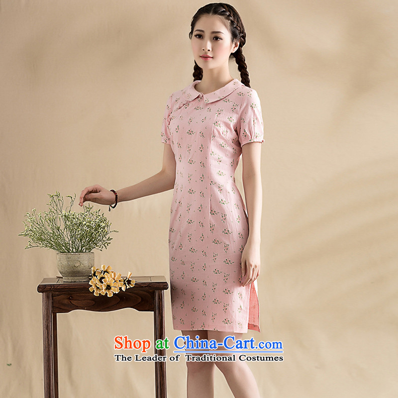 The seal on the original 2015 saika dolls for literary and artistic qipao short-sleeved improved short of Qipao-chinese dresses chopper pollen , seal decreased by , , , shopping on the Internet