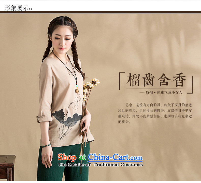 The seal on the original cotton linen blouses daily cultural nostalgia for the hand-painted Sau San Lotus loose Chinese Han-girl- XL Photo, prices, brand platters! The elections are supplied in the national character of distribution, so action, buy now enjoy more preferential! As soon as possible.