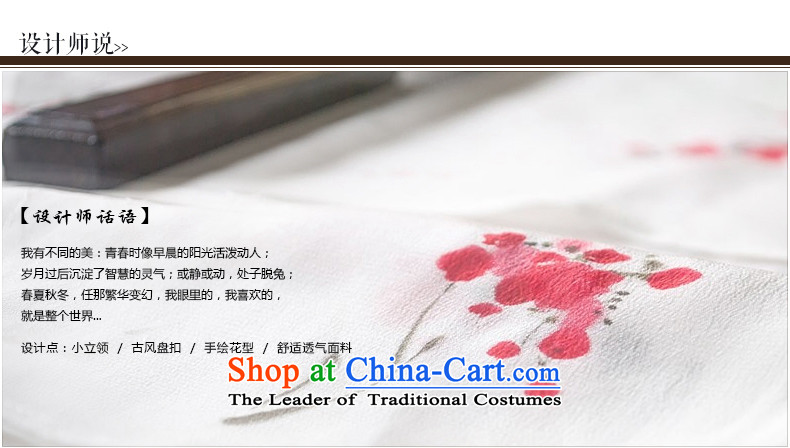 The seal on the spring and summer of 2015, Original) hand-painted cotton linen clothes literary and artistic Chinese Women's short-sleeved T-shirt linen T-shirt hand-painted M picture, prices, brand platters! The elections are supplied in the national character of distribution, so action, buy now enjoy more preferential! As soon as possible.