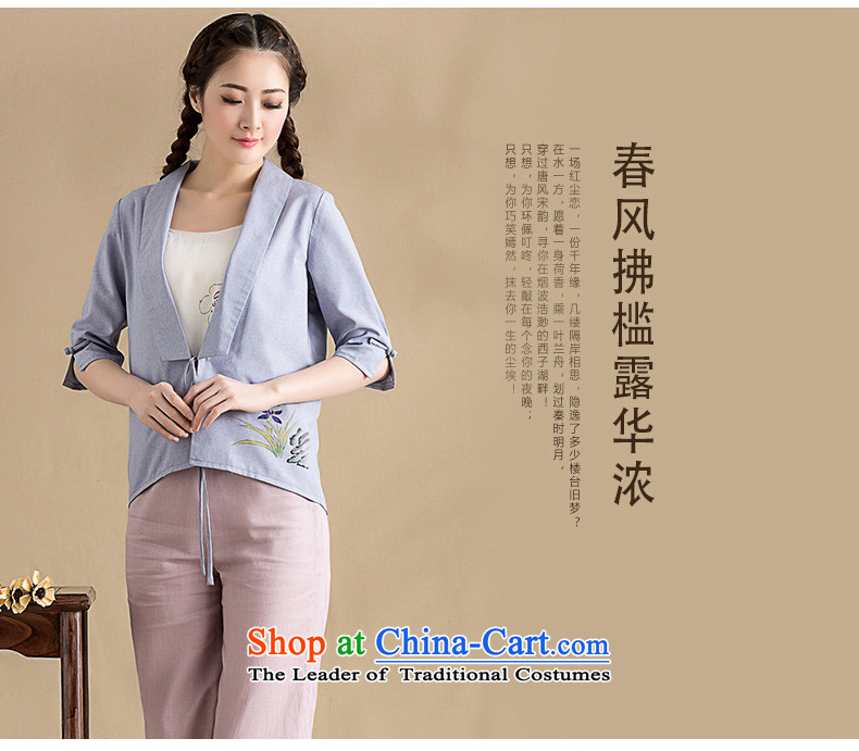 The seal on the original cotton linen country fresh spring cotton linen blouses relaxd atmosphere of national quality shirts female light purple M picture, prices, brand platters! The elections are supplied in the national character of distribution, so action, buy now enjoy more preferential! As soon as possible.
