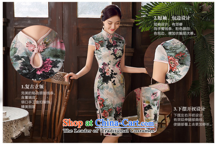 [Sau Kwun Tong] Color 2015 summer escape new improvements in the stylish retro long cheongsam dress suit XL Photo, prices, brand platters! The elections are supplied in the national character of distribution, so action, buy now enjoy more preferential! As soon as possible.