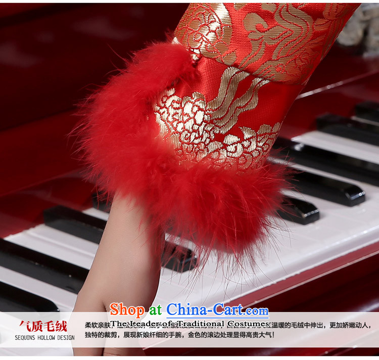 Martin Taylor new spring and autumn bride wedding dress Chinese Yun Jin improved kit plus cotton bows services qipao red L picture, prices, brand platters! The elections are supplied in the national character of distribution, so action, buy now enjoy more preferential! As soon as possible.