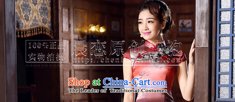 Morning new qipao land 2015 summer short of improvement and Stylish retro herbs extract Silk Cheongsam Chinese ink Light Gray L picture, prices, brand platters! The elections are supplied in the national character of distribution, so action, buy now enjoy more preferential! As soon as possible.