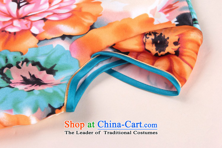 Figure for summer flowers female qipao Tang dynasty new cool Silk Cheongsam noble stylish herbs extract cheongsam Silk Cheongsam such as banquet map color S picture, prices, brand platters! The elections are supplied in the national character of distribution, so action, buy now enjoy more preferential! As soon as possible.