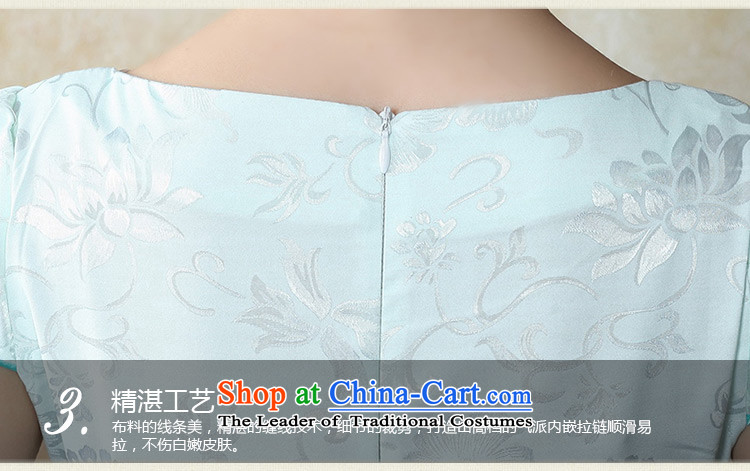 The 2015 National wind Tang dynasty fashion improved daily sexy cheongsam dress Sau San 632 Blue M picture, prices, brand platters! The elections are supplied in the national character of distribution, so action, buy now enjoy more preferential! As soon as possible.