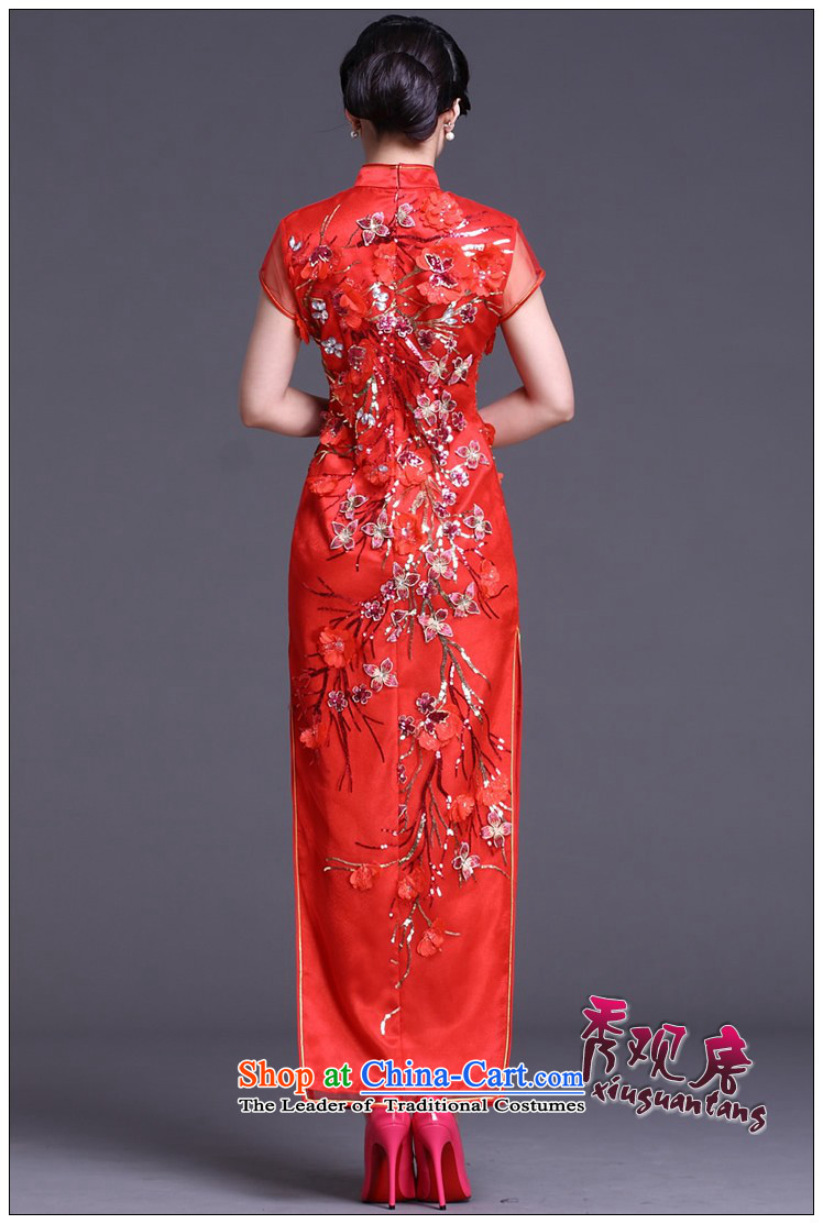 Sau Kwun Tong Yu-ling, upscale /2015 qipao gown/Long) classic high on the forklift truck spring evening G92118 female red L picture, prices, brand platters! The elections are supplied in the national character of distribution, so action, buy now enjoy more preferential! As soon as possible.