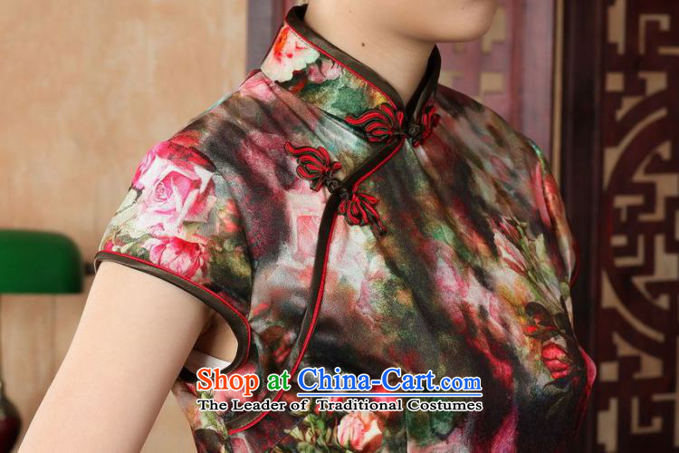Dan smoke qipao Tang Women's clothes summer new Stretch Wool poster stylish Kim Chinese improved Classic short-sleeved short qipao Figure Color S picture, prices, brand platters! The elections are supplied in the national character of distribution, so action, buy now enjoy more preferential! As soon as possible.