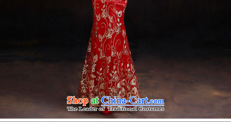 The dumping of the wedding dress spring and fall 2015 new bride bows to marry cheongsam long retro improved Sau San crowsfoot red XXL picture, prices, brand platters! The elections are supplied in the national character of distribution, so action, buy now enjoy more preferential! As soon as possible.