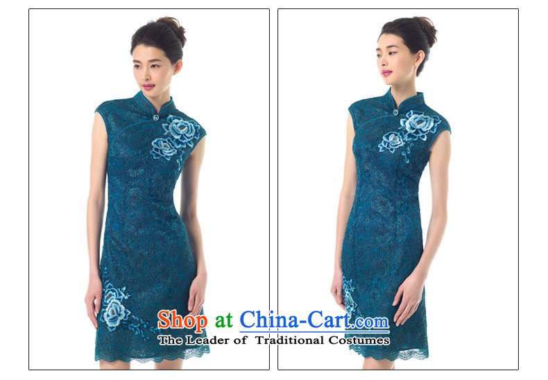 The 2015 Spring wood really new improved cheongsam dress stylish embroidery lace dresses female skirt summer 43135 Sau San 11 light blue L picture, prices, brand platters! The elections are supplied in the national character of distribution, so action, buy now enjoy more preferential! As soon as possible.