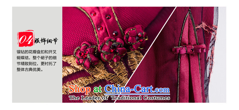 The women's true : 2015 spring/summer load new single-bong-long bright cheongsam dress with her mother-in-dress 11621 Sau San 04 Magenta XL Photo, prices, brand platters! The elections are supplied in the national character of distribution, so action, buy now enjoy more preferential! As soon as possible.