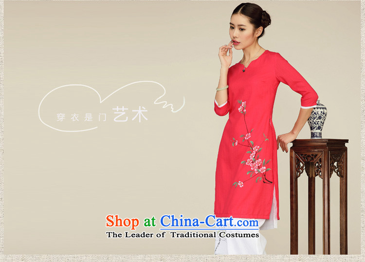 No. of Ramadan spring and summer Tang New 2015 National wind cuff two fake antique Tang Women's clothes in red L picture, prices, brand platters! The elections are supplied in the national character of distribution, so action, buy now enjoy more preferential! As soon as possible.