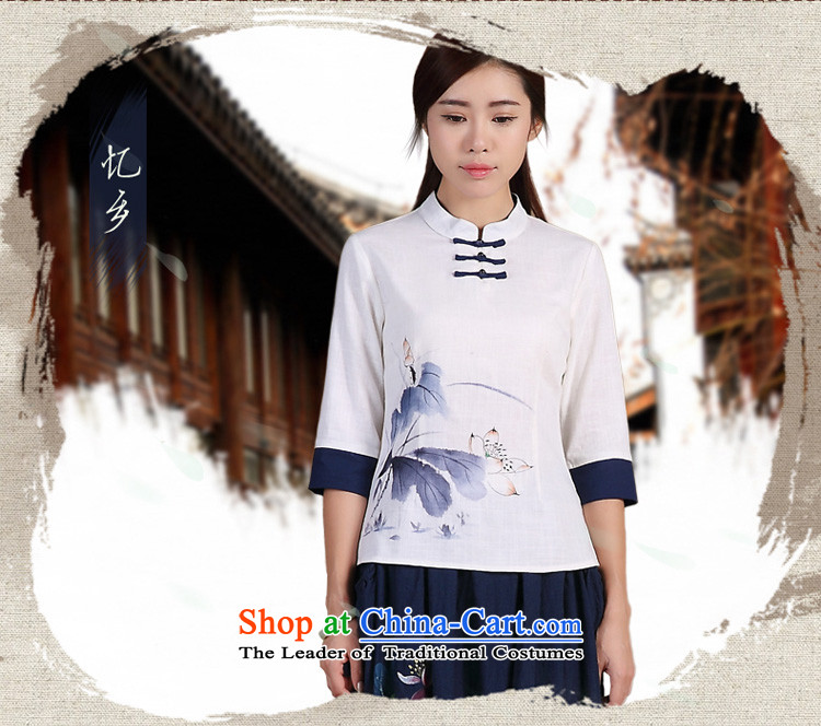 Tang Tang Dynasty Ramadan No. female fall inside the new improved qipao retro blouses White M picture, prices, brand platters! The elections are supplied in the national character of distribution, so action, buy now enjoy more preferential! As soon as possible.