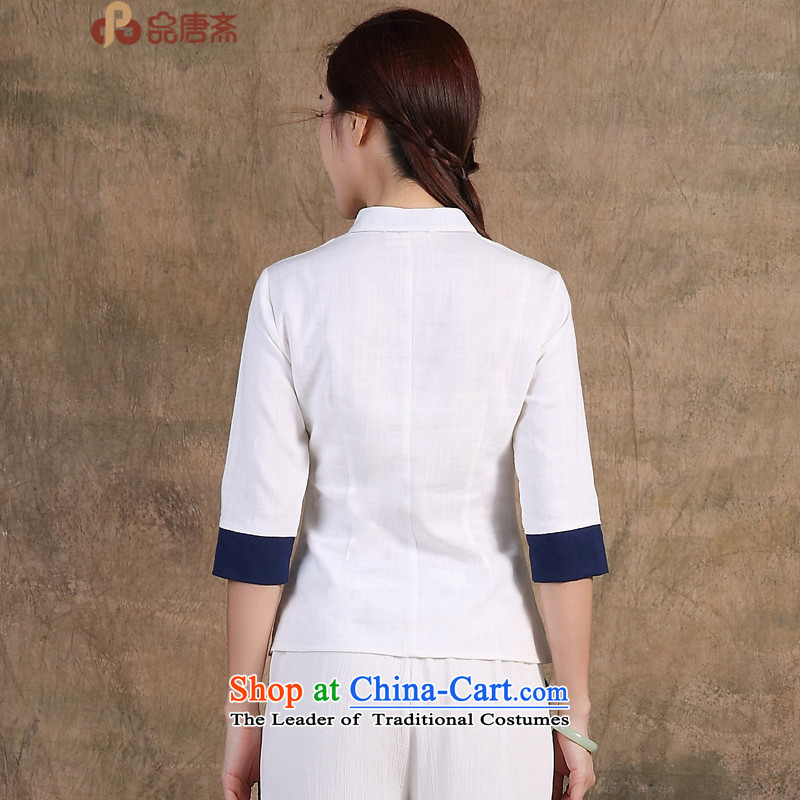 Tang Tang Dynasty Ramadan No. female fall inside the new improved qipao retro blouses White M Tang Ramadan , , , No. shopping on the Internet