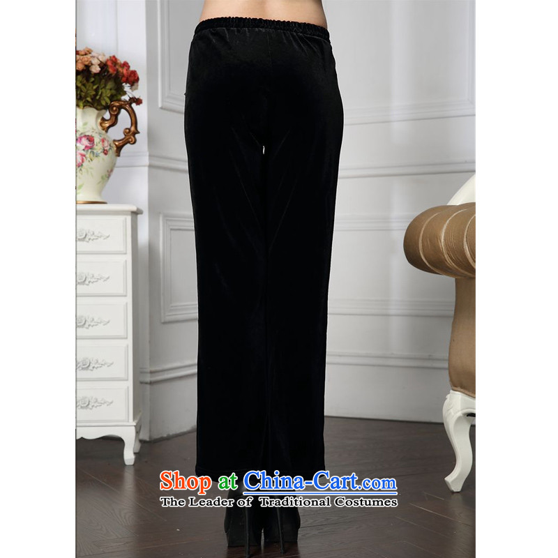 Forest narcissus spring and autumn 2015 install new stylish Sau San diamond waist with comfortable velvet pentagonal mother down HGL-4602 pants Black XL, forest (senlinshuixian narcissus) , , , shopping on the Internet