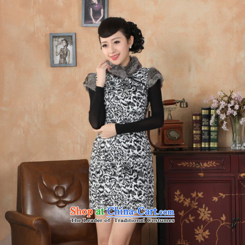 Ms. 27.41 picking qipao Tang dynasty improved winter cheongsam collar Foutune of dress dresses picture color XL, picking frequency , , , shopping on the Internet
