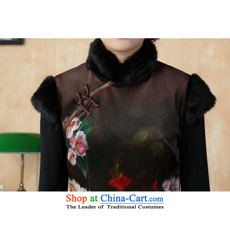 Ms. 27.41 picking qipao Tang dynasty improved winter cheongsam collar Foutune of dress dresses -A picture color S, picking frequency , , , shopping on the Internet