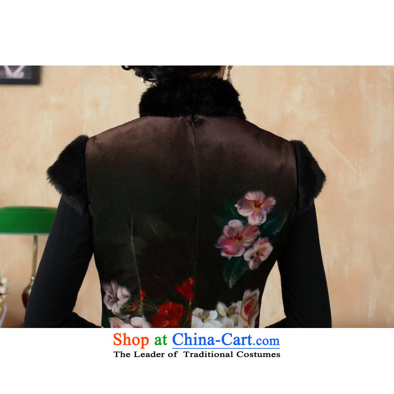 Ms. 27.41 picking qipao Tang dynasty improved winter cheongsam collar Foutune of dress dresses -A picture color S, picking frequency , , , shopping on the Internet