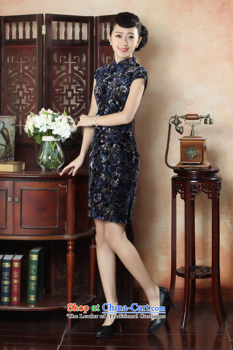 Take the new figure female qipao Tang Dynasty Chinese collar Kim scouring pads qipao stylish improved daily short Sau San cheongsam dress) 2-color 2XL Photo, prices, brand platters! The elections are supplied in the national character of distribution, so action, buy now enjoy more preferential! As soon as possible.