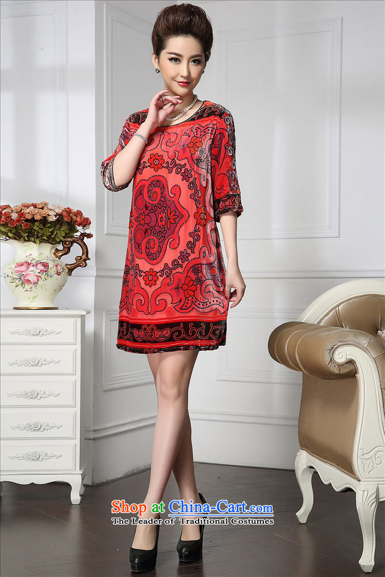 Forest narcissus spring and autumn 2015 Install new staple pattern pearl retro Tang Dynasty Silk Cheongsam with mother stitching sauna silk velvet dresses HGL-653 retro pattern XXXL picture, prices, brand platters! The elections are supplied in the national character of distribution, so action, buy now enjoy more preferential! As soon as possible.