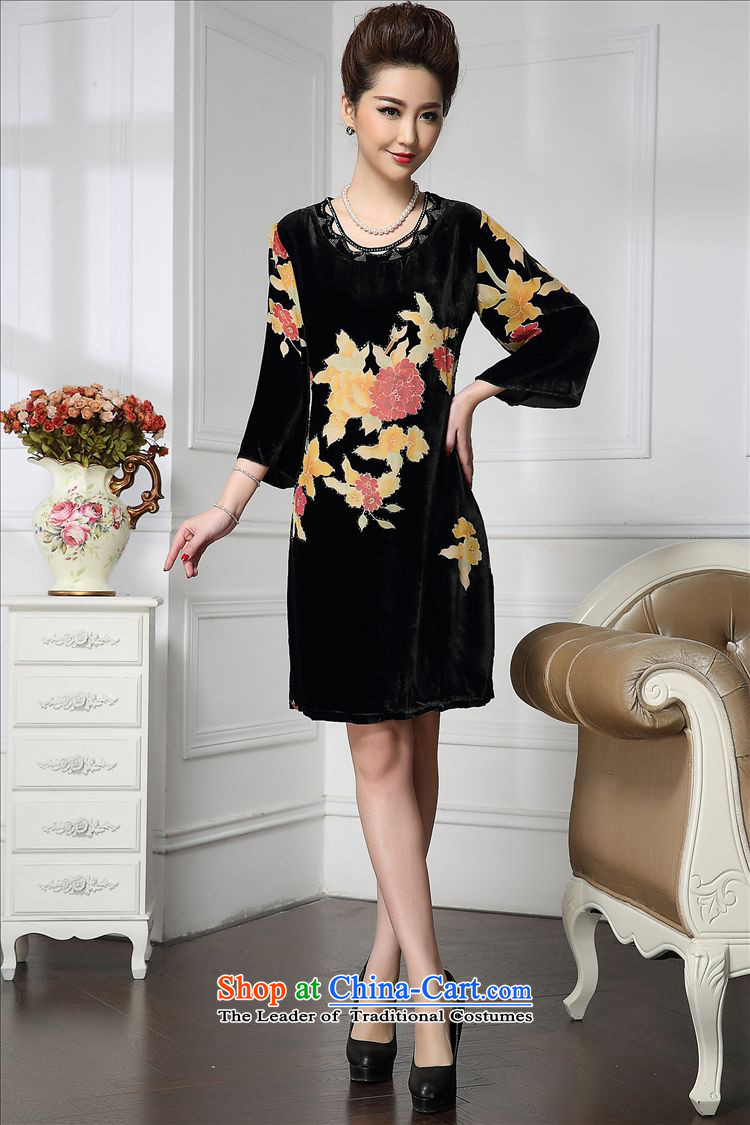 Forest narcissus spring and autumn 2015 install new champak wide sleeves Tang dynasty mother Silk Cheongsam with stitching herbs extract lint-free dresses HGL-651 CHAMPAK XXL picture, prices, brand platters! The elections are supplied in the national character of distribution, so action, buy now enjoy more preferential! As soon as possible.
