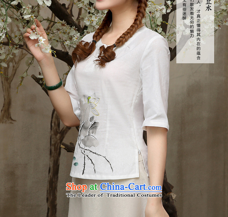 At 2015 new parent in summer and autumn replacing cotton linen retro improvement of daily linen Qipao Length Dress Shirt shirt XL Photo, prices, brand platters! The elections are supplied in the national character of distribution, so action, buy now enjoy more preferential! As soon as possible.