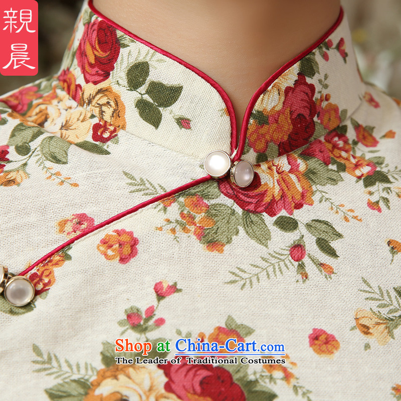 【 pro-am as soon as possible the new summer day-to-day 2015 Cotton Women's stylish ethnic retro qipao T-shirt , L, T-Shirt   pro-am , , , shopping on the Internet