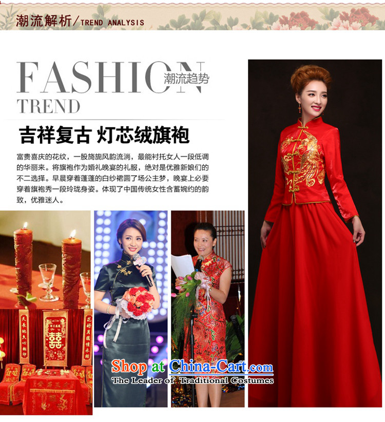 The Syrian-soo wo service hour Red Chinese qipao gown of nostalgia for the bridal dresses wedding longfeng bows to use the new 2015 Autumn bows qipao suits red service S picture, prices, brand platters! The elections are supplied in the national character of distribution, so action, buy now enjoy more preferential! As soon as possible.