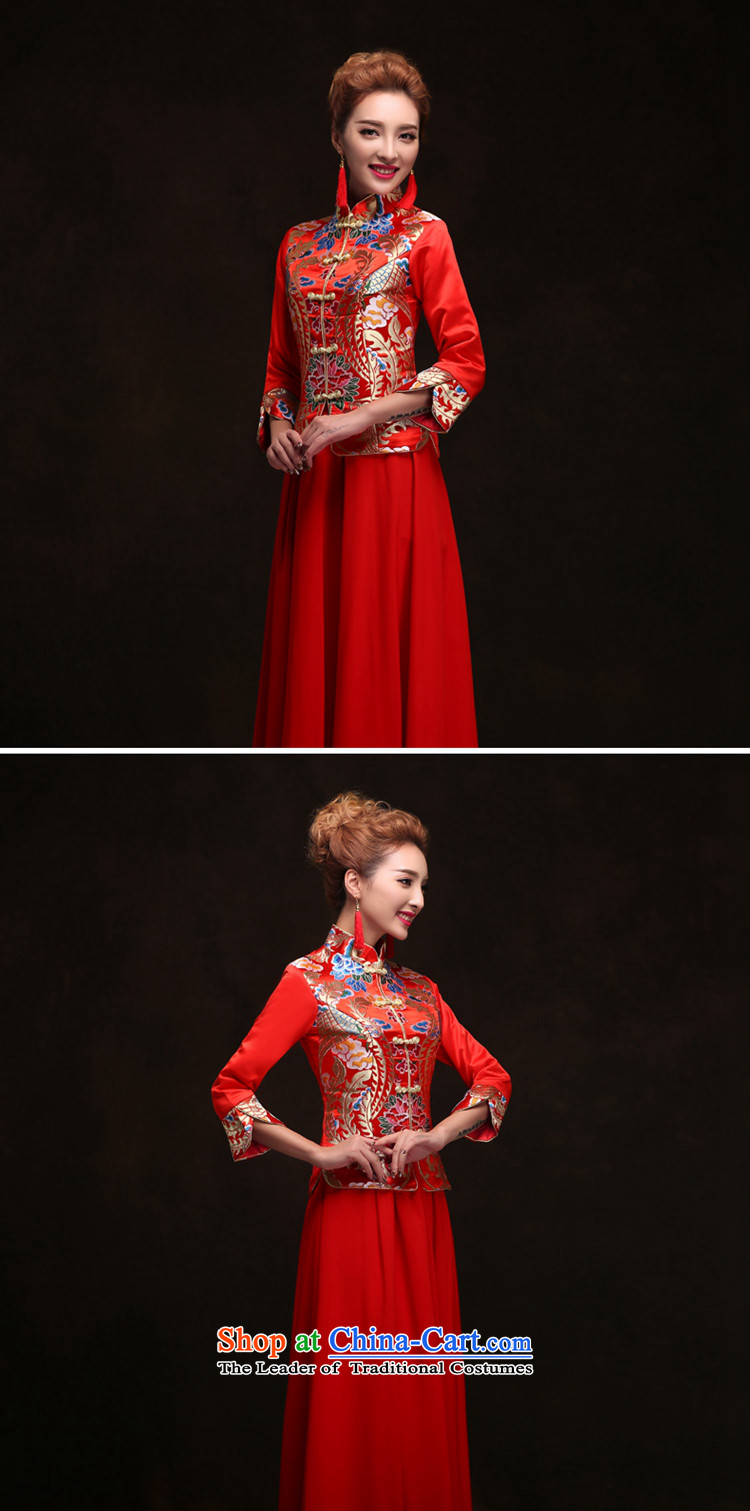 Miss Cyd Wo Service Time Syrian brides red Chinese qipao gown of nostalgia for the bridal dresses and Phoenix use new drink, Red XXL picture, prices, brand platters! The elections are supplied in the national character of distribution, so action, buy now enjoy more preferential! As soon as possible.