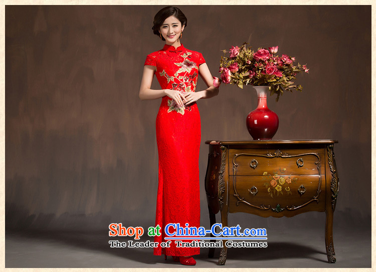 The spring of 2015, of the new long skirt for winter brides qipao marriage bows dress retro improved dresses Sau Wo Service RED M code picture, prices, brand platters! The elections are supplied in the national character of distribution, so action, buy now enjoy more preferential! As soon as possible.
