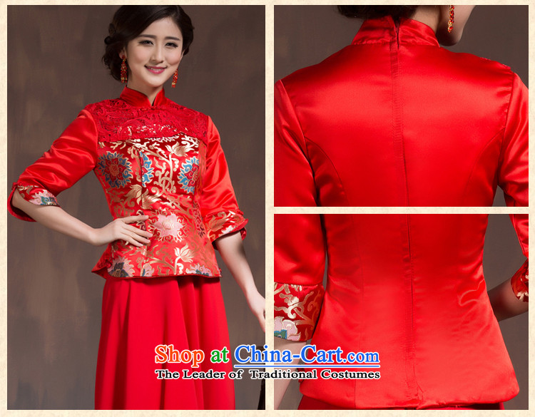 2015 Spring, bridal dresses long-sleeved red retro bows service Chinese Long Sau San Wedding Dress Code Red XL Photo, prices, brand platters! The elections are supplied in the national character of distribution, so action, buy now enjoy more preferential! As soon as possible.