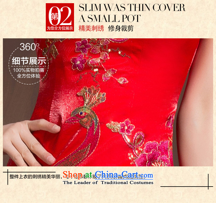Marriages qipao new 2015 wedding dresses red long bows to the skirt of nostalgia for the improvement of spring red S code picture, prices, brand platters! The elections are supplied in the national character of distribution, so action, buy now enjoy more preferential! As soon as possible.