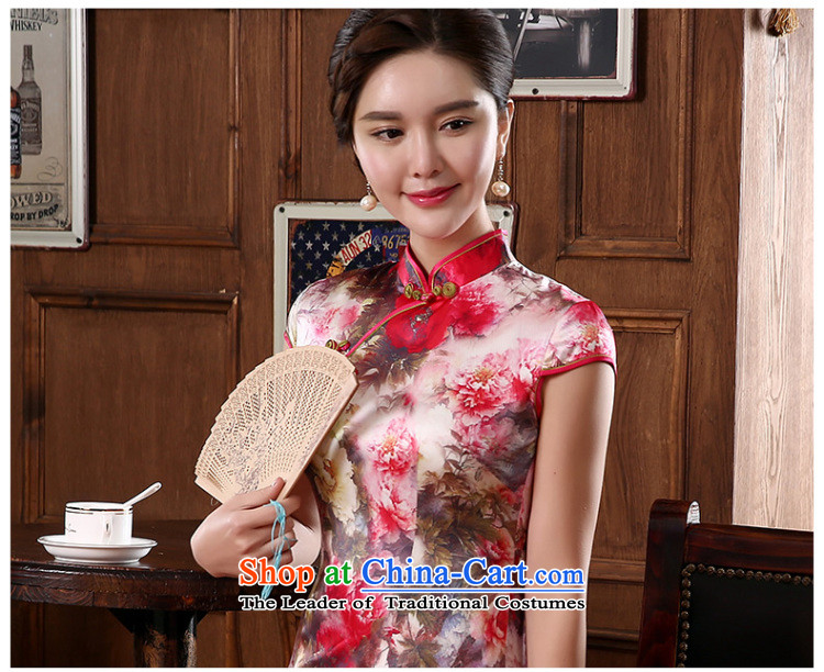 [Sau Kwun Tong] visit to Summer 2015 Spring Silk Cheongsam herbs extract retro style cheongsam dress QD4245 improved suit XXL picture, prices, brand platters! The elections are supplied in the national character of distribution, so action, buy now enjoy more preferential! As soon as possible.