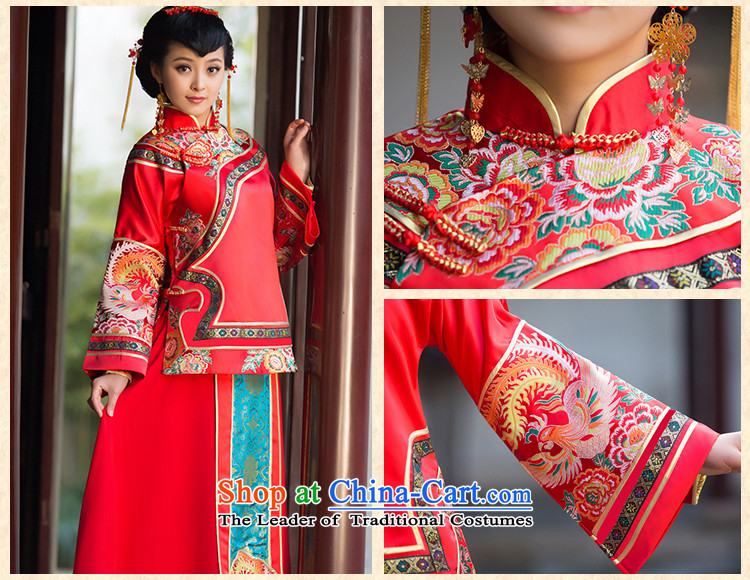 2015 New Sau Wo Service bridal dresses and skirt use bows married to CHINESE CHEONGSAM marriage red red L code picture, prices, brand platters! The elections are supplied in the national character of distribution, so action, buy now enjoy more preferential! As soon as possible.