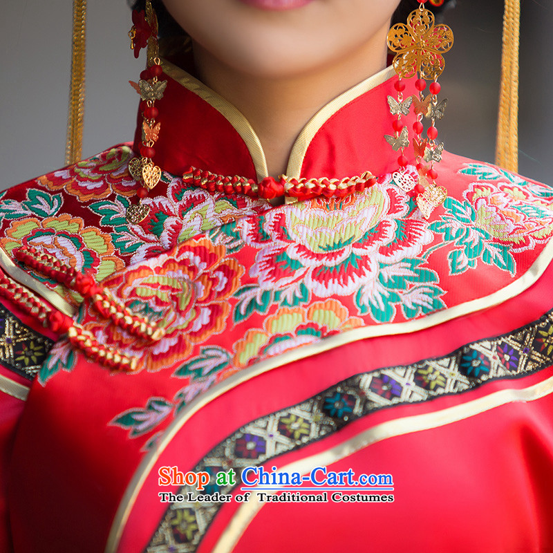 2015 New Sau Wo Service bridal dresses and skirt use bows married to CHINESE CHEONGSAM marriage red red L, Yue the Marriage Code Arts , , , shopping on the Internet