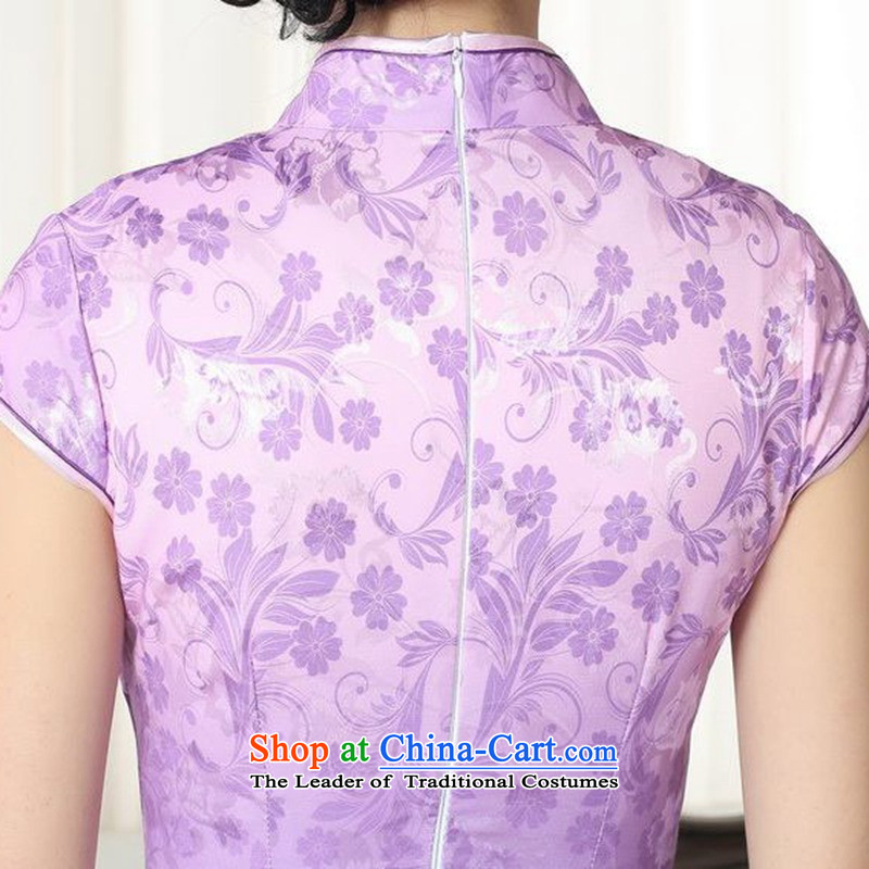 In accordance with the new fuser female Chinese cheongsam dress Tang dynasty gentlewoman stylish cotton jacquard cheongsam dress  Lgd/d0274# Sau San short  , in accordance with the fuser as shown in Figure , , , shopping on the Internet
