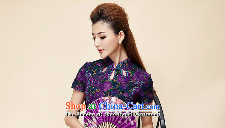 The Tang dynasty 2015 Summer elegance round cut stamp Sau San video thin short-sleeved qipao skirt TQF31262 Ms. coffee ground in the Kim , prices, picture M brand platters! The elections are supplied in the national character of distribution, so action, buy now enjoy more preferential! As soon as possible.