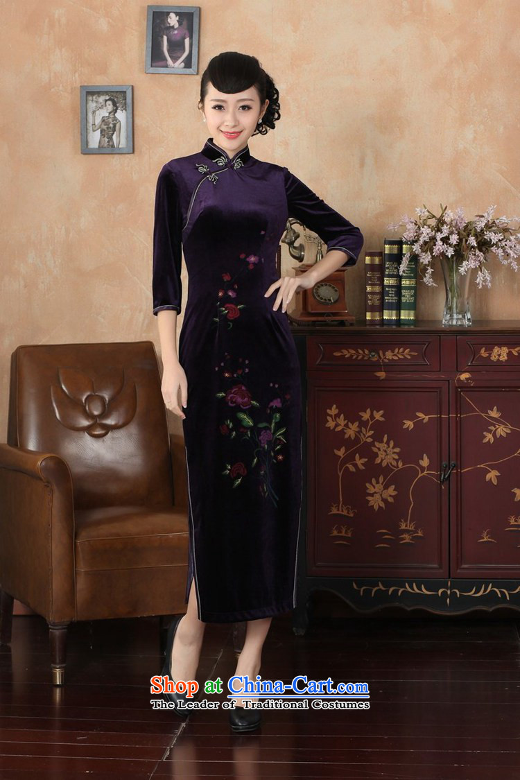 In accordance with the new fuser for women retro Tang Dynasty Chinese qipao improved retro-clip Sau San 7 cuff cheongsam dress LGD/T0003# wine red 2XL Photo, prices, brand platters! The elections are supplied in the national character of distribution, so action, buy now enjoy more preferential! As soon as possible.
