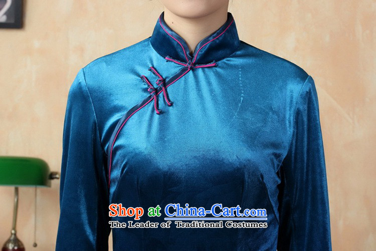 In accordance with the new fuser for women retro improved Tang dynasty qipao Stretch Wool poster stylish Kim Classic 7 short-sleeved cheongsam dress LGD/TD0008# figure XL Photo, prices, brand platters! The elections are supplied in the national character of distribution, so action, buy now enjoy more preferential! As soon as possible.