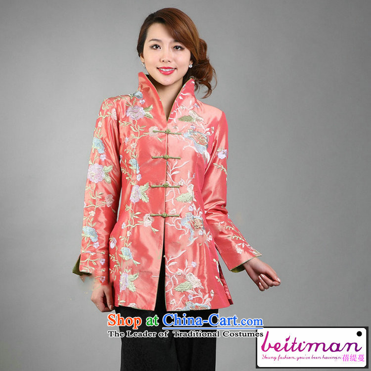 Ms. Arbour, Mrs Ingrid Yeung as fine embroidery women can reverse collar Tang dynasty long-sleeved wind jacket orange XL Photo, prices, brand platters! The elections are supplied in the national character of distribution, so action, buy now enjoy more preferential! As soon as possible.