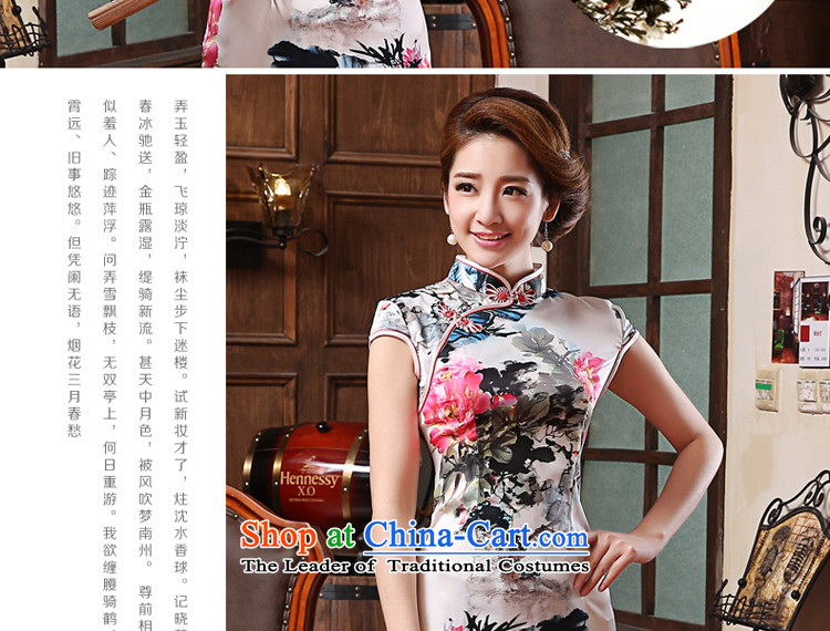 The elections as soon as possible the new 2015 pro-am, daily female new products-retro shortage of ethnic Sau San cheongsam dress short-sleeved M picture, prices, brand platters! The elections are supplied in the national character of distribution, so action, buy now enjoy more preferential! As soon as possible.