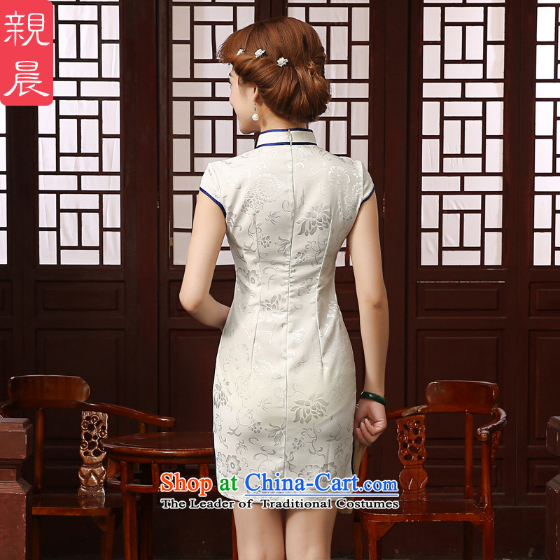 The elections as soon as possible the new 2015 pro-morning of daily short of summer in Sau San retro ethnic cheongsam dress dresses short-sleeved L, pro-am , , , shopping on the Internet