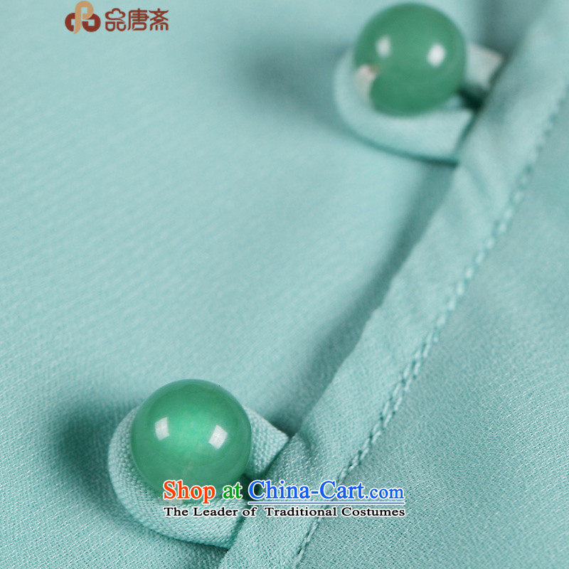 No. Tang Spring Ramadan 2015 new national wind in original long-sleeved retro 7 Improved qipao shirt female light green , L, No. Tang Ramadan , , , shopping on the Internet