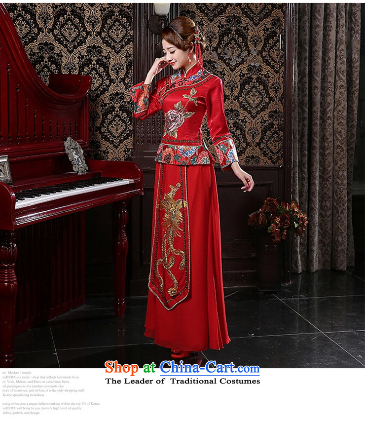 Shared guijin Keun-soo reel services Bridal Services Chinese wedding dresses wedding dress composites drink coca 2015 New Sau kimono red L code from Suzhou shipment picture, prices, brand platters! The elections are supplied in the national character of distribution, so action, buy now enjoy more preferential! As soon as possible.