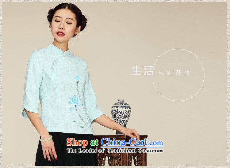 No. Tang Spring Ramadan New 2015 original designs in Sau San Tong Chinese Women's Sleeveless T-shirt with light green L picture, prices, brand platters! The elections are supplied in the national character of distribution, so action, buy now enjoy more preferential! As soon as possible.