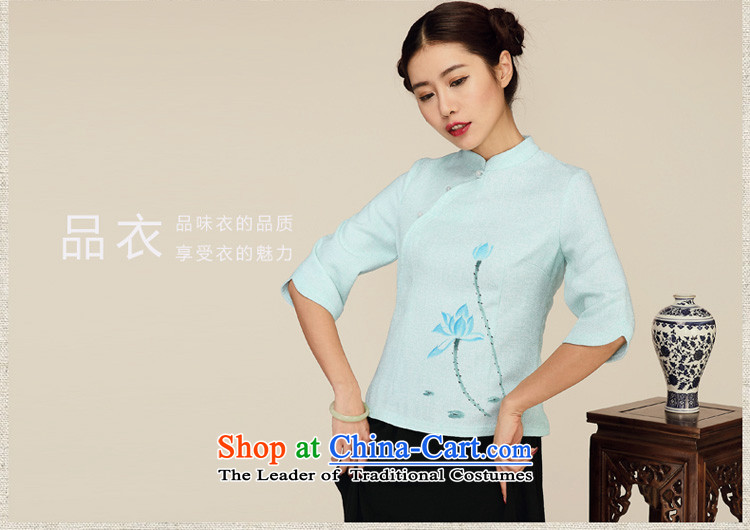 No. Tang Spring Ramadan New 2015 original designs in Sau San Tong Chinese Women's Sleeveless T-shirt with light green L picture, prices, brand platters! The elections are supplied in the national character of distribution, so action, buy now enjoy more preferential! As soon as possible.