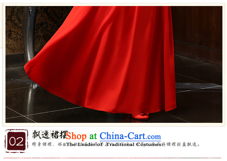 Su Xiang edge in the new 2015 Red video thin toasting champagne cuff qipao Chinese Antique style wedding gown embroidery long marriage solemnisation bride cheongsam dress red xl photo, prices, brand platters! The elections are supplied in the national character of distribution, so action, buy now enjoy more preferential! As soon as possible.
