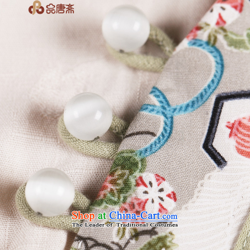 No. Tang Spring Ramadan 2015 new ethnic Sau San long-sleeved cotton linen improved Han-Chinese qipao shirt raw retro-color M Tang Ramadan , , , No. shopping on the Internet